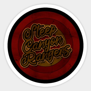 Circle Retro Steep Canyon Rangers Sticker